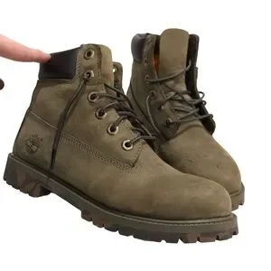 Timberland | Shoes | Timberland Camo Sole Green Nubuck 6inch  display picture 2